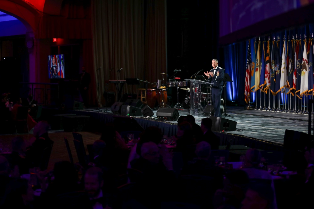National Guard Anniversary Gala in Washington, D.C. with senior leadership and attendees